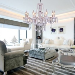 Lampadario in cristallo elettroplaccato Rustic Lodge Crystal