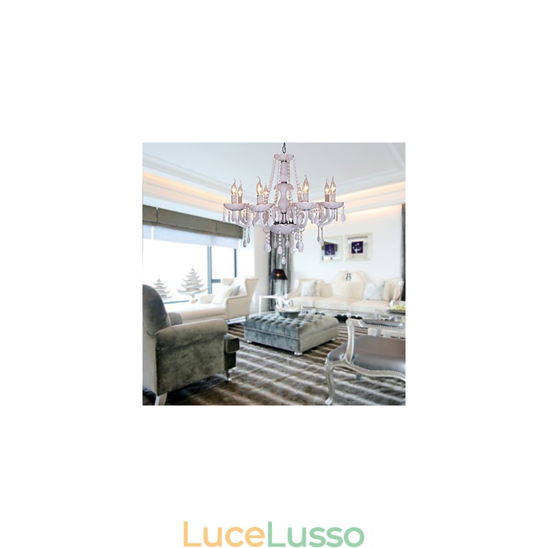 Lampadario in cristallo elettroplaccato Rustic Lodge Crystal