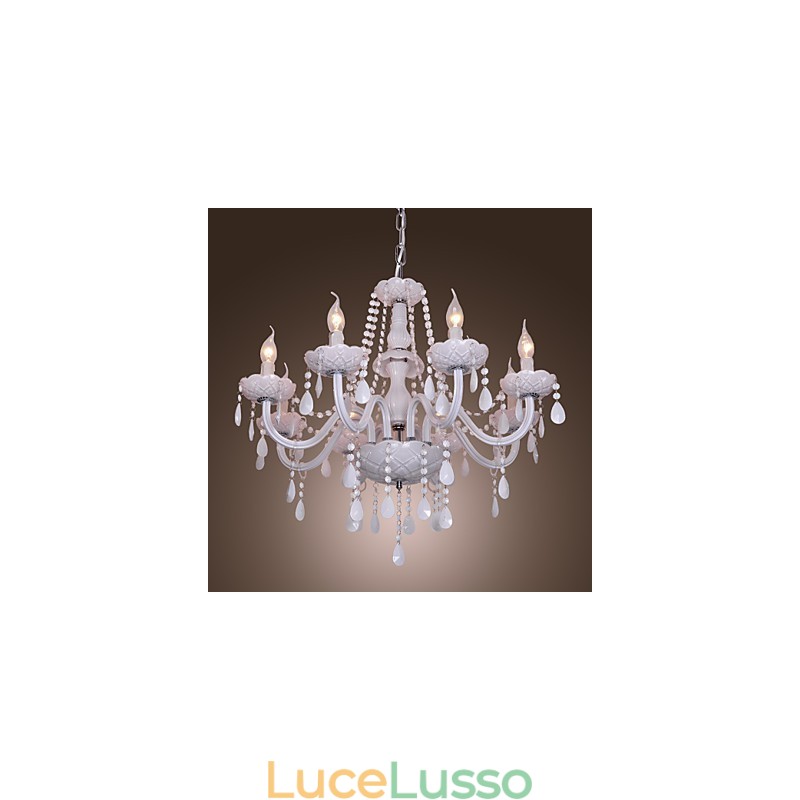 Lampadario in cristallo elettroplaccato Rustic Lodge Crystal