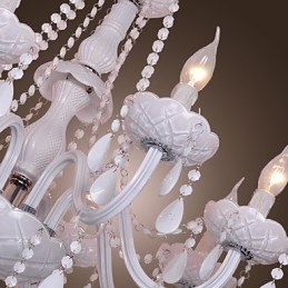 Lampadario in cristallo elettroplaccato Rustic Lodge Crystal