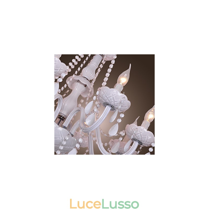 Lampadario in cristallo elettroplaccato Rustic Lodge Crystal
