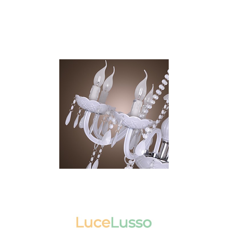Lampadario in cristallo elettroplaccato Rustic Lodge Crystal