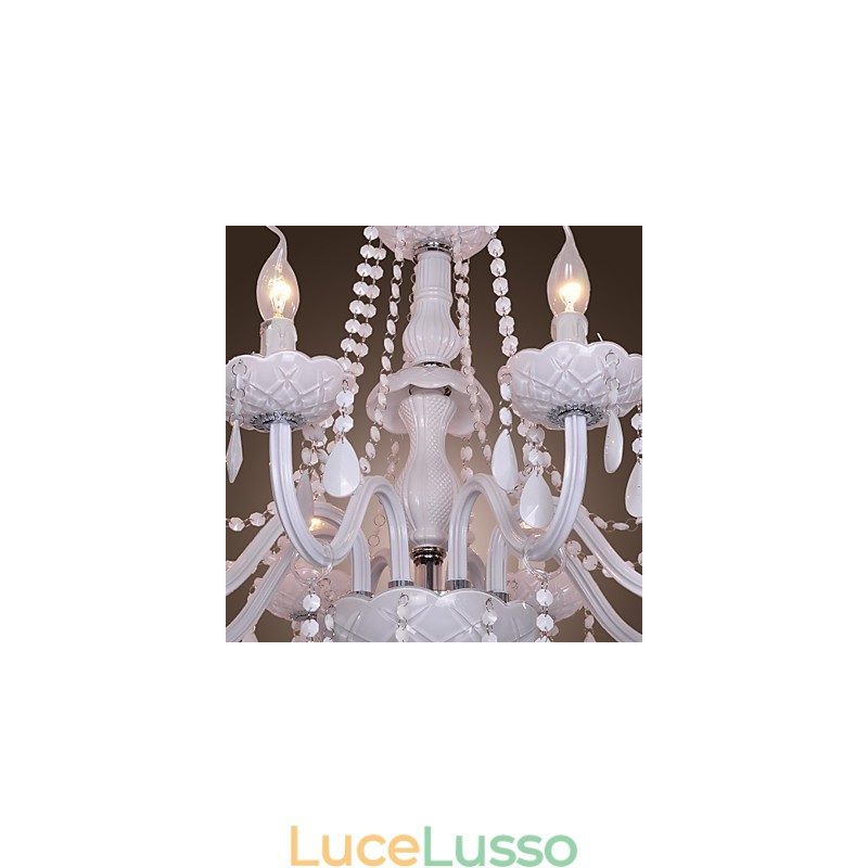 Lampadario in cristallo elettroplaccato Rustic Lodge Crystal