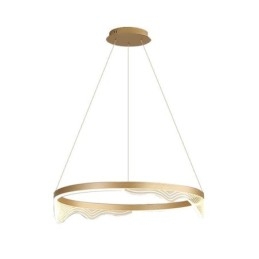 Lampada a sospensione nordica in alluminio Golden Wave Ripple Lampada a sospensione