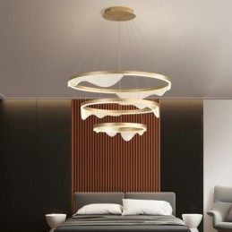 Lampada a sospensione Golden Wave Ripple Lampada a sospensione 3 luci