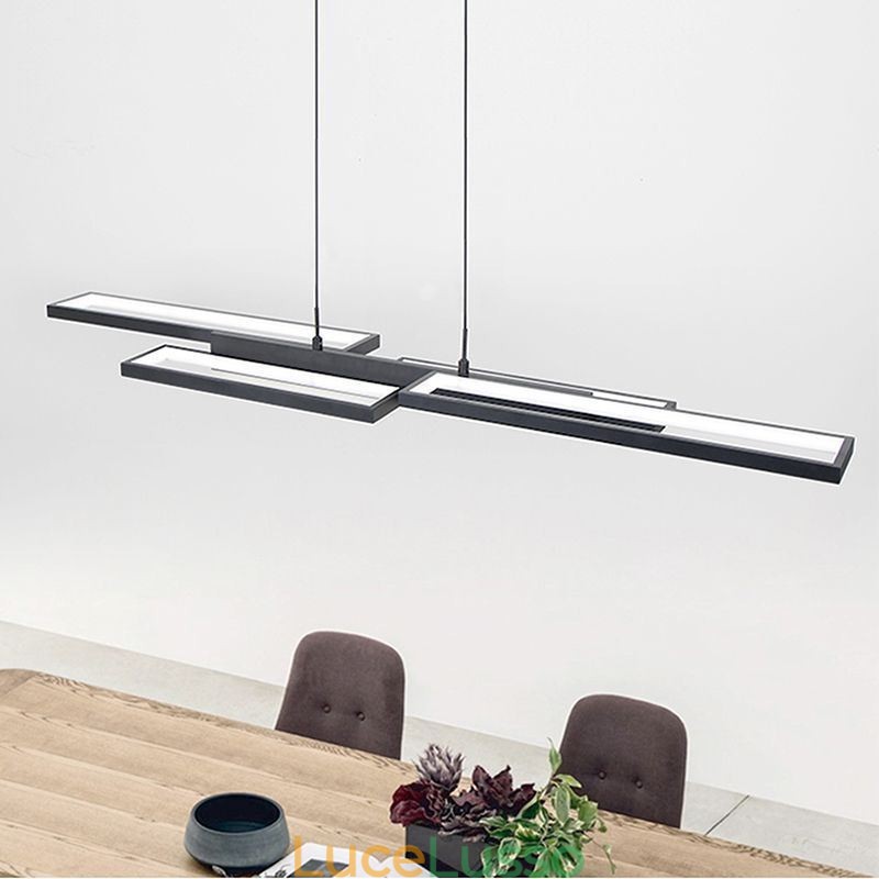 Lampada a sospensione moderna Lampada a soffitto orizzontale