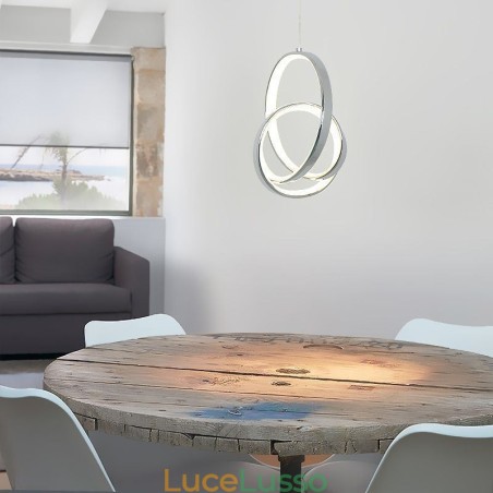 Lampada a sospensione Lampada a soffitto ad anello irregolare