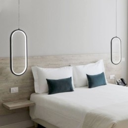 Lampada a sospensione ovale in acrilico, lampada decorativa