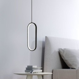 Lampada a sospensione ovale in acrilico, lampada decorativa