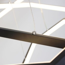 Lampada a sospensione esagonale moderna