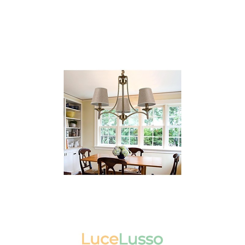Moderno Contemporaneo Tradizionale Classico Rustico Lodge Vintage Isola Ottone Metallo Lampadario Sala da pranzo