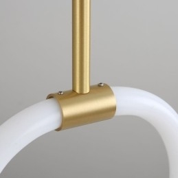 Moderna lampada a sospensione semplice in ottone
