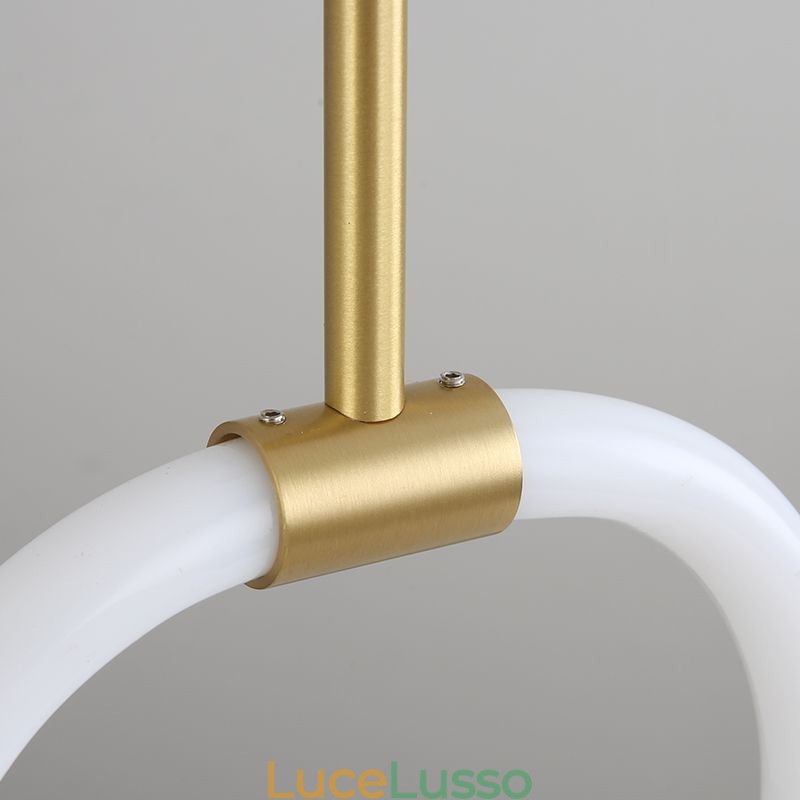 Moderna lampada a sospensione semplice in ottone