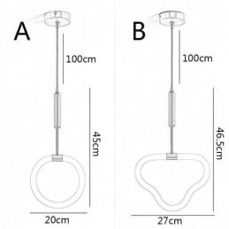 Lampada da soffitto moderna Lampada da soffitto in acrilico dimmerabile l