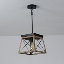 Lampada a sospensione a luce singola in stile vintage