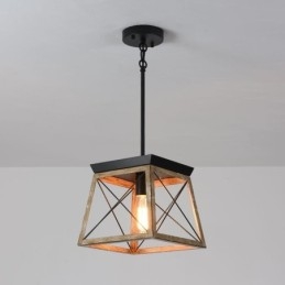 Lampada a sospensione a luce singola in stile vintage