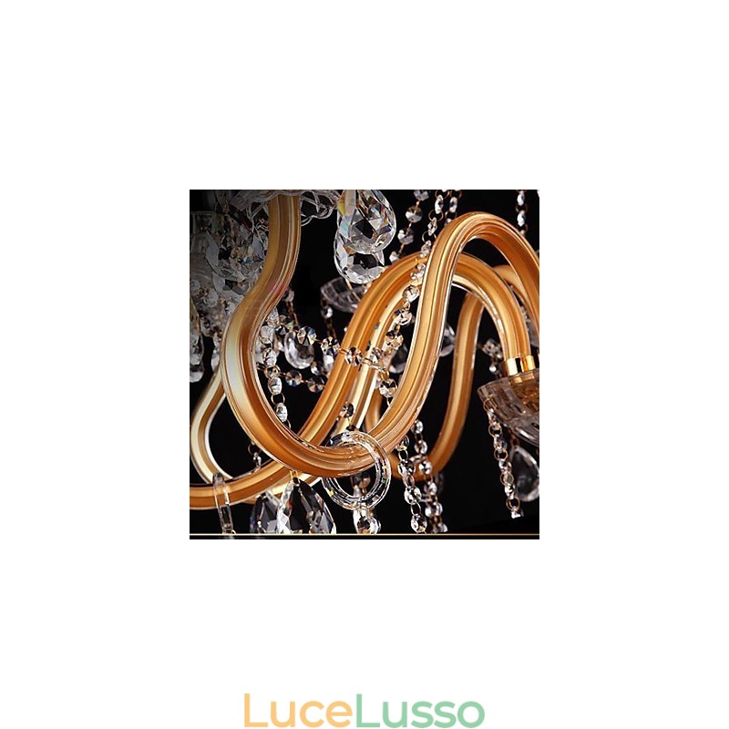 Lampadario in vetro dipinto in cristallo moderno contemporaneo tradizionale classico vintage
