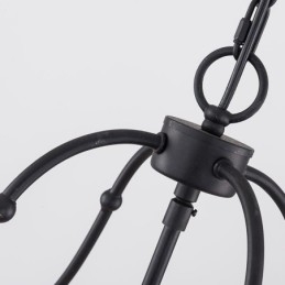 Lampada a sospensione a lanterna in stile vintage a 4 luci