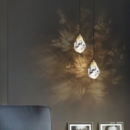 Mini semplice sfera di cristallo luce lampada a sospensione luce da soffitto