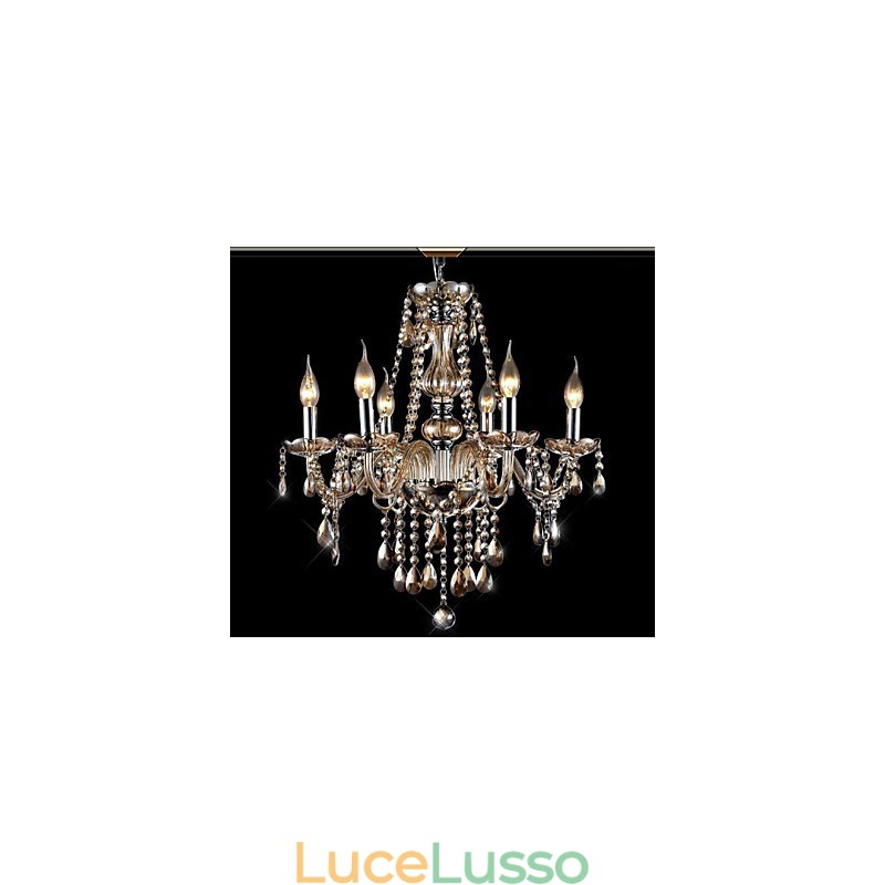 Lampadario in vetro elettroplaccato in cristallo moderno contemporaneo tradizionale classico vintage