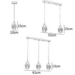 Mini semplice sfera di cristallo luce lampada a sospensione luce da soffitto