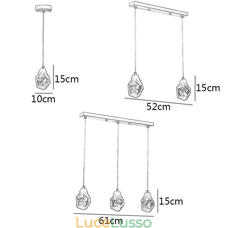 Mini semplice sfera di cristallo luce lampada a sospensione luce da soffitto