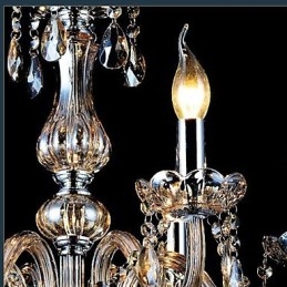 Lampadario in vetro elettroplaccato in cristallo moderno contemporaneo tradizionale classico vintage