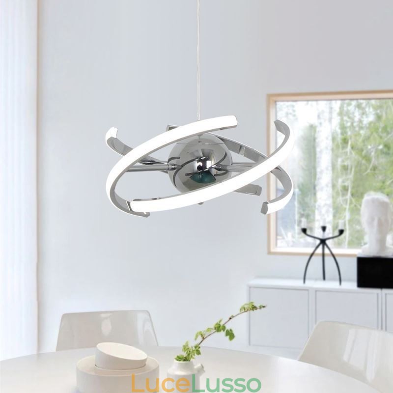 Lampada a sospensione decorativa a globo girevole
