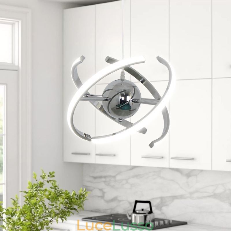 Lampada a sospensione decorativa a globo girevole