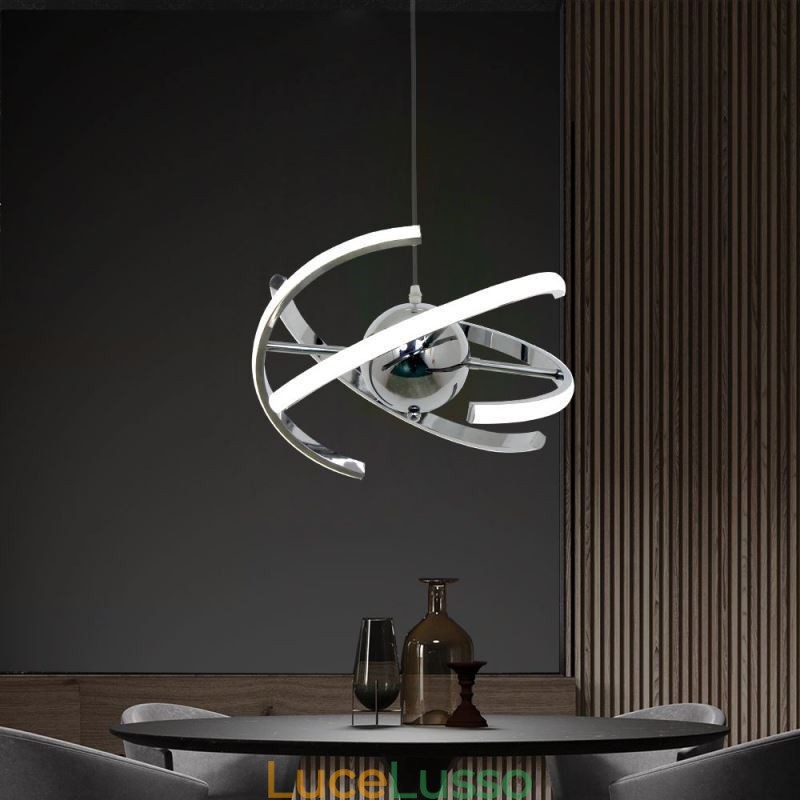 Lampada a sospensione decorativa a globo girevole