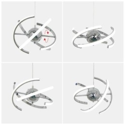 Lampada a sospensione decorativa a globo girevole