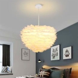 Lampadario decorativo a forma di piuma graziosa