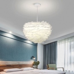 Lampadario decorativo a forma di piuma graziosa