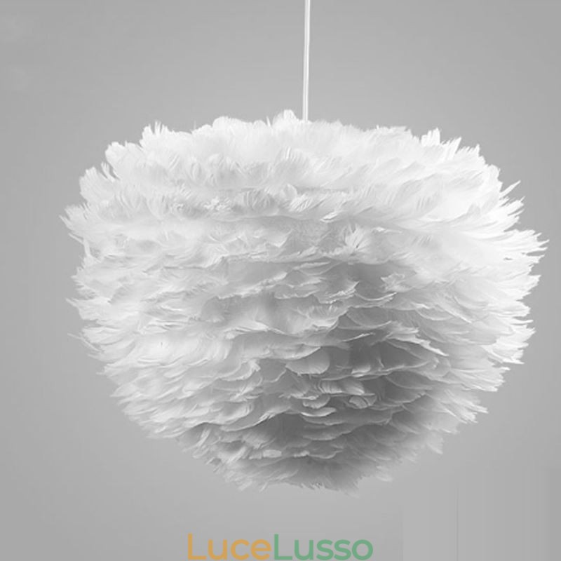Lampadario decorativo a forma di piuma graziosa