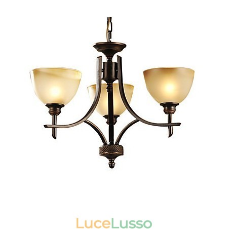 Elegante lampadario a 3 luci a luce calda Elegante lampadario a 3 luci a luce calda