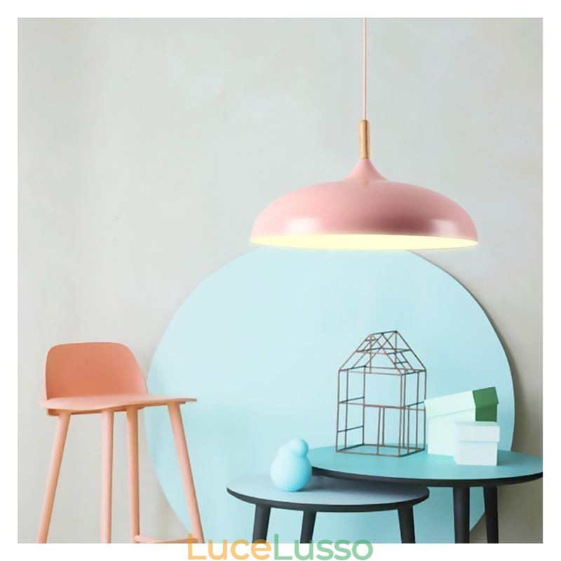 Lampada a sospensione moderna Lampada a sospensione Macaron colorata