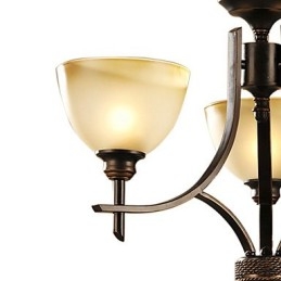 Elegante lampadario a 3 luci a luce calda