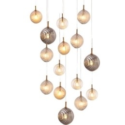 Lampada a sospensione in vetro creativo decorativo globo in vetro loft