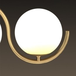 Lampada a sospensione moderna a globo in vetro, lampada minimalista