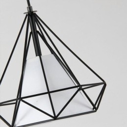 Lampada a sospensione a forma di diamante, lampada decorativa moderna e minimalista