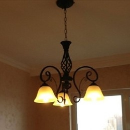 Lampadario in metallo dipinto Rustic Lodge