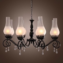 Lampadario dipinto in stile candela classico tradizionale
