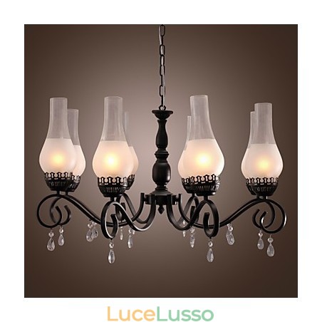 Lampadario dipinto in stile candela classico tradizionale Lampadario dipinto in stile candela classico tradizionale