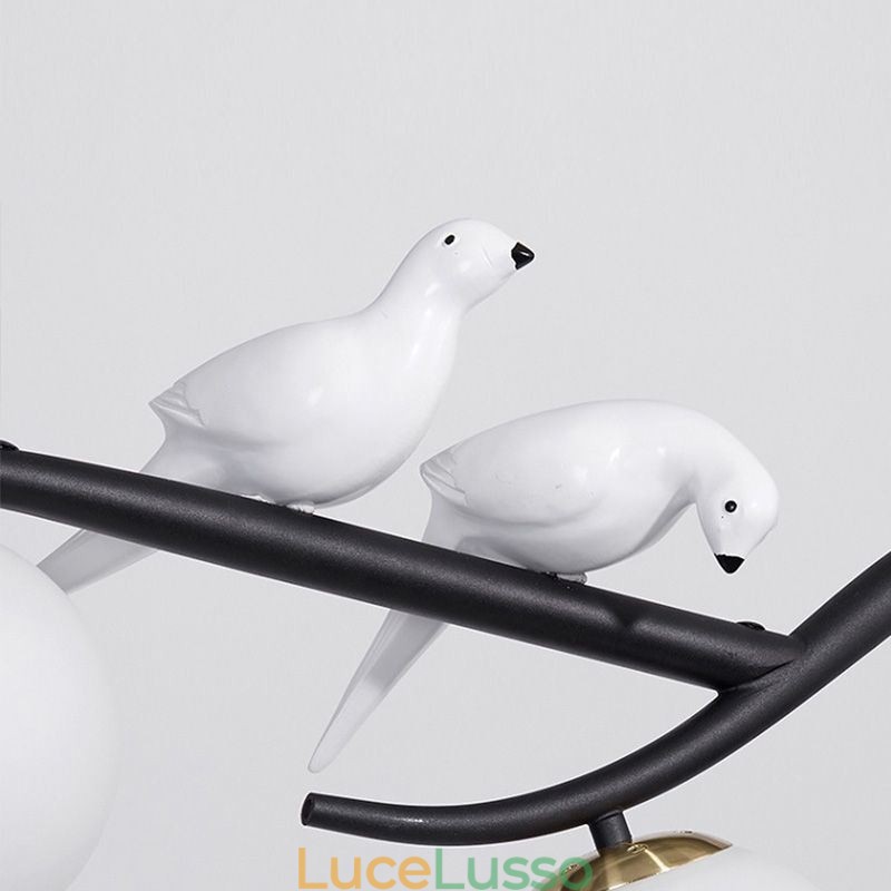 Moderna lampada a sospensione minimalista a forma di ramo, 4 lampade, luce decorativa