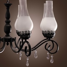 Lampadario dipinto in stile candela classico tradizionale