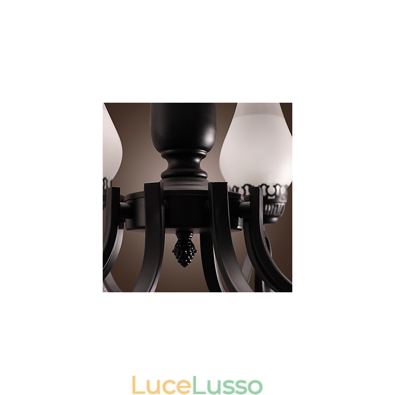 Lampadario dipinto in stile candela classico tradizionale