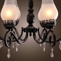 Lampadario dipinto in stile candela classico tradizionale