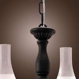 Lampadario dipinto in stile candela classico tradizionale