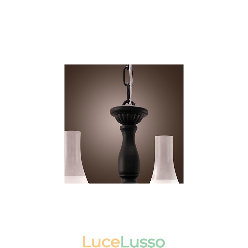 Lampadario dipinto in stile candela classico tradizionale
