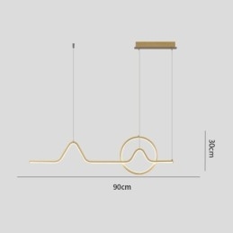 Lampada a sospensione minimalista decorativa 52W